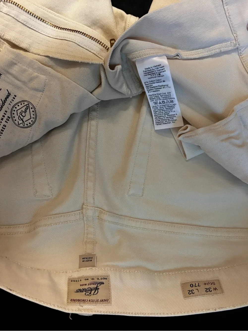 J crew cape cod canvas 770™ Straight-fit Bergen five-pocket pant 32/31